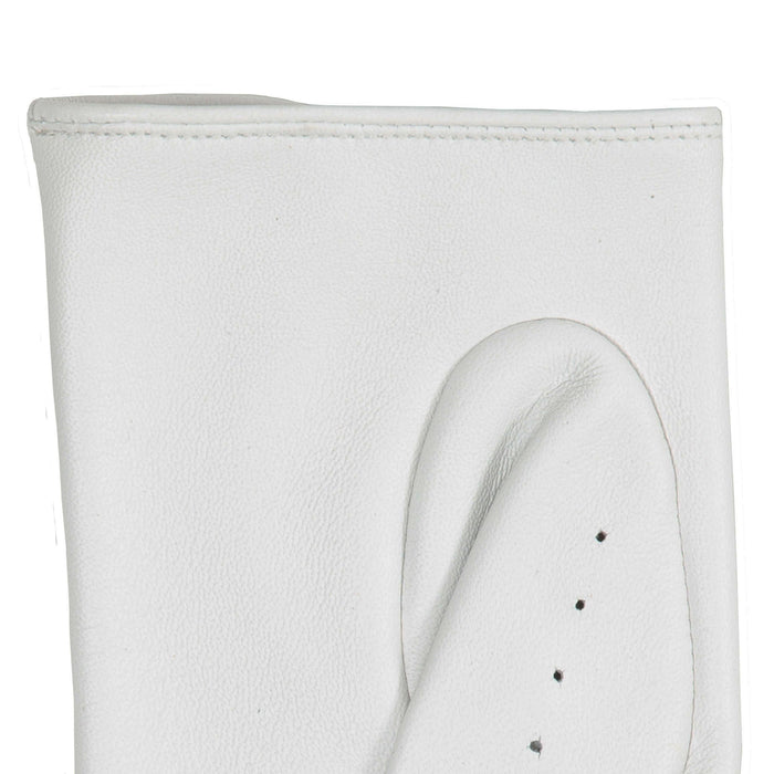Women's pearl leather driving gloves  left cuff