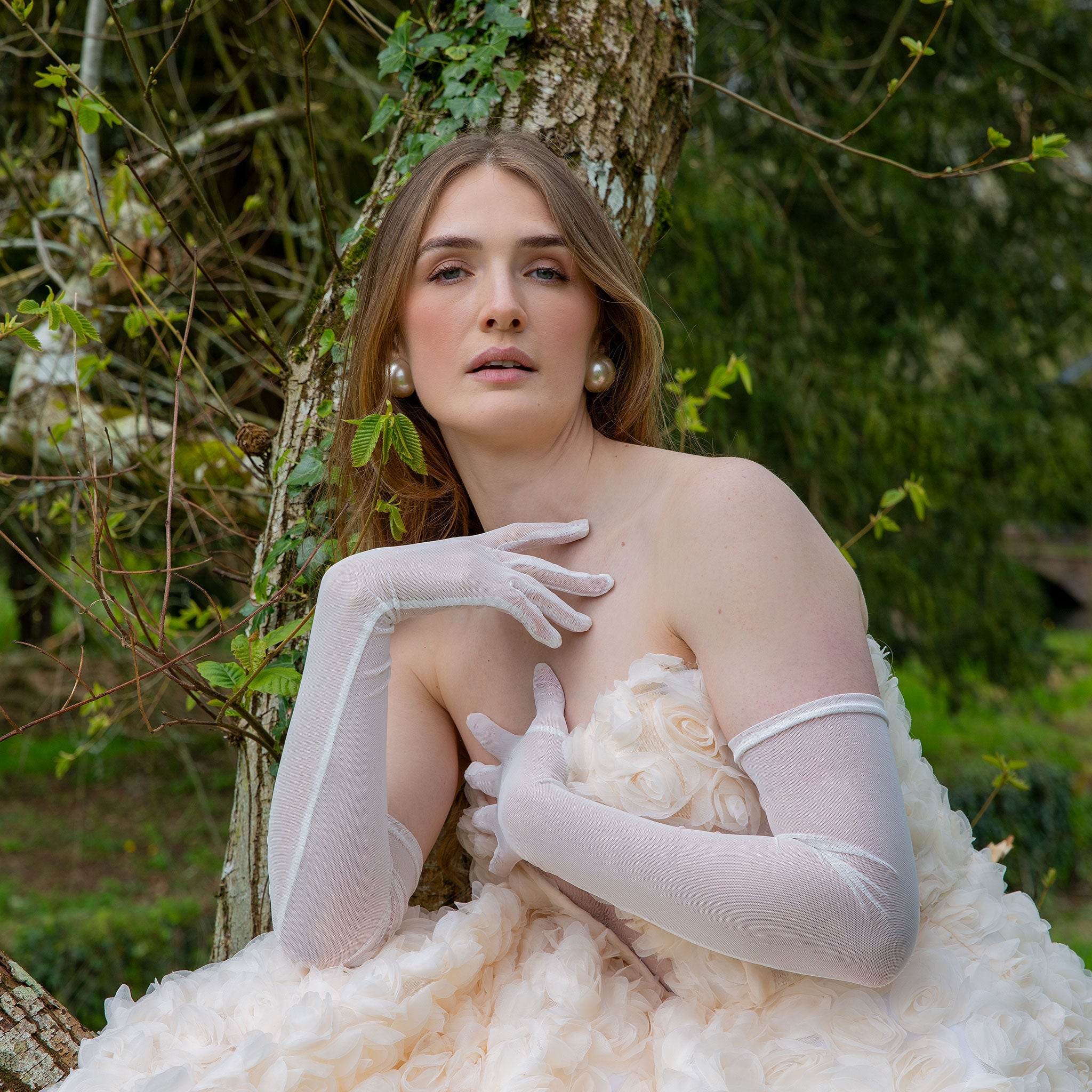 Women's Long Above-Elbow Tulle Gloves Women's Long Above-Elbow Tulle Gloves