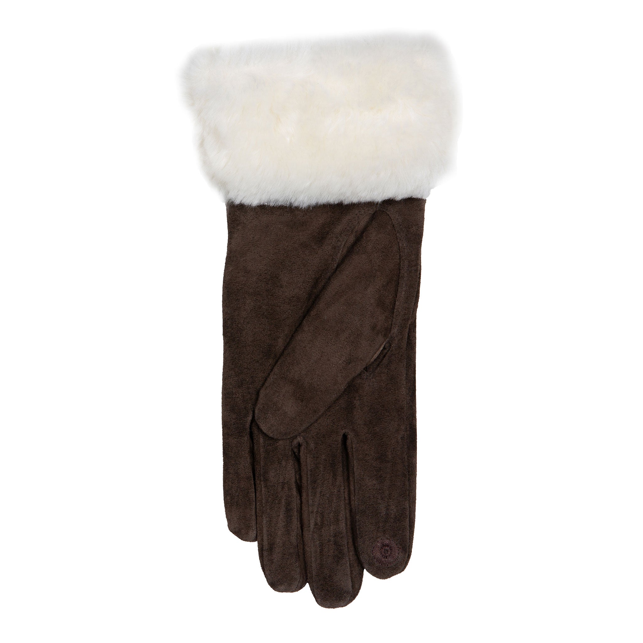 Women's Touchscreen Water-Resistant Lined Suede Gloves with