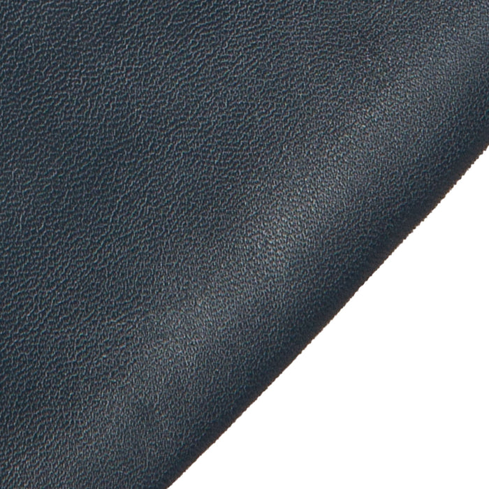 Women's Navy Three Point Lined Leather Gloves Closeup