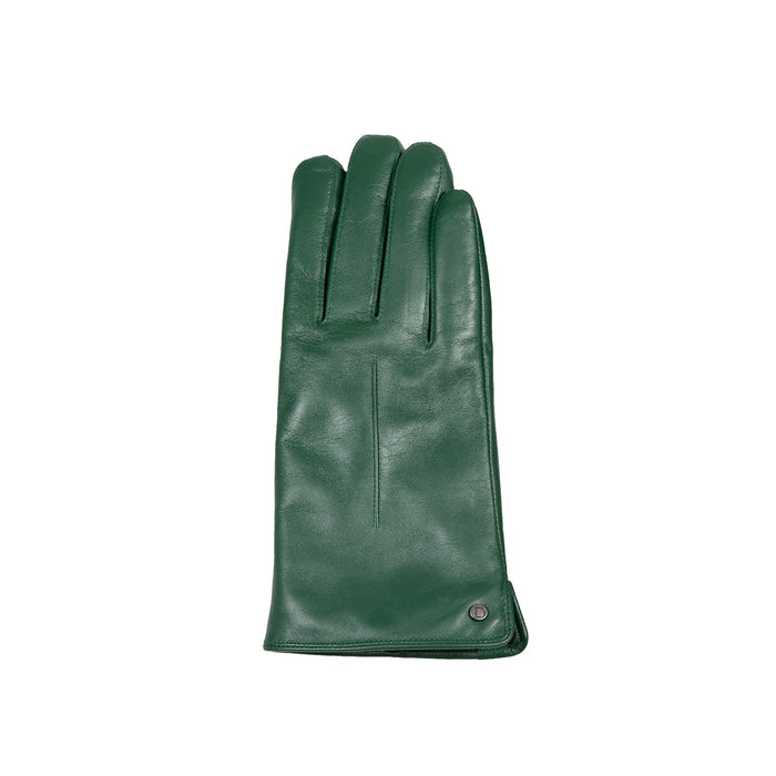 Women's Forest Touchscreen Single Point Faux Fur Lined Leather Gloves Right