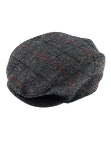 Men's Abraham Moon Check Tweed Flat Cap