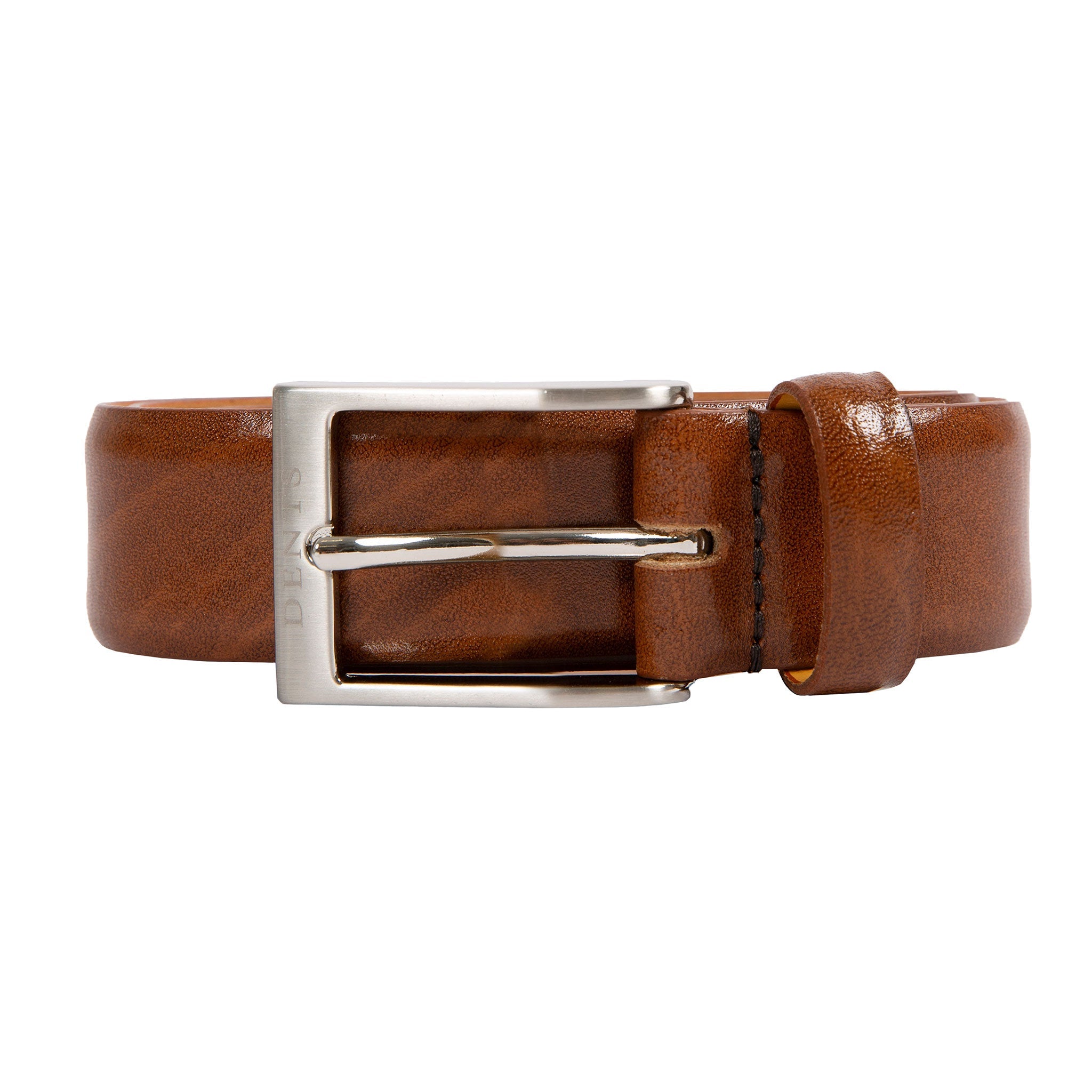 Men's Heritage Lined Full-Grain Leather Belt with Satin