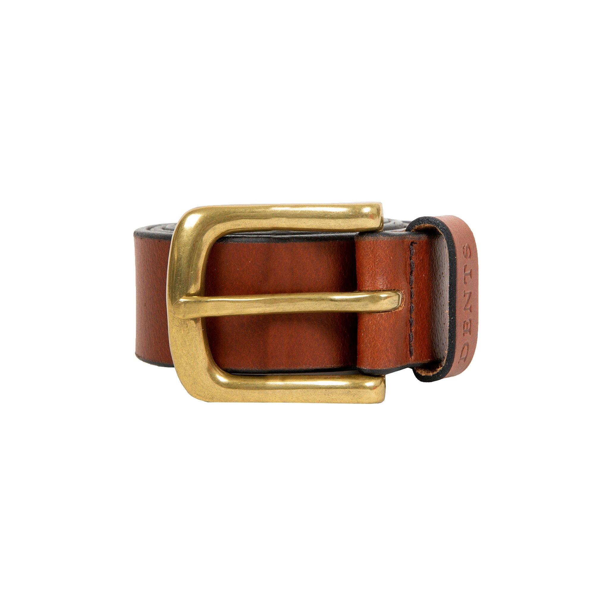 Mens Heritage Lined Full-Grain Leather Belt with Antique Brass Buckle, Tan / XL Mens Heritage Lined Full-Grain Leather Belt with Antique Brass Buckle, Tan / XL