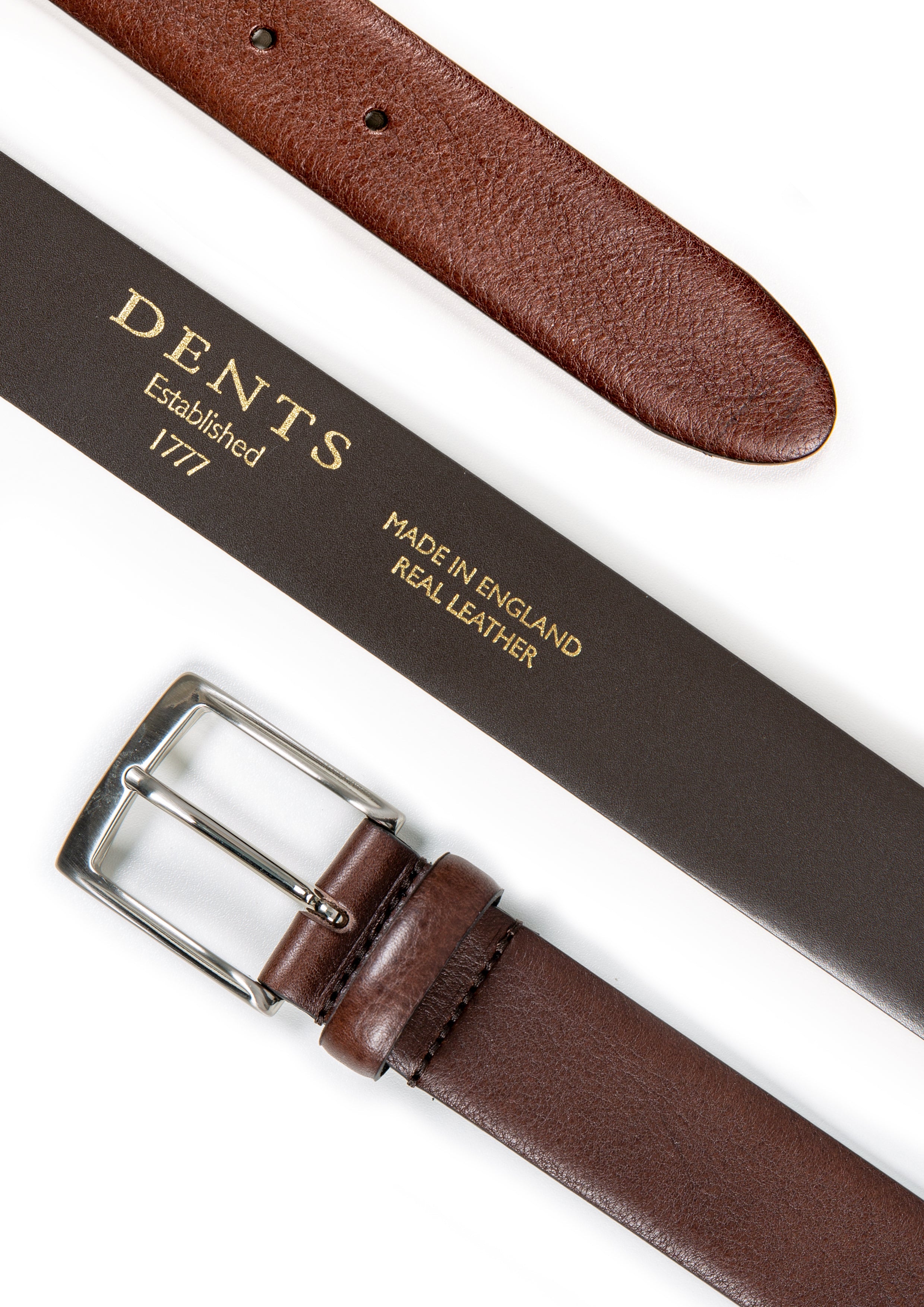 Mens Heritage Full-Grain Leather Belt with Satin Nickel Buckle and Pebble Grain Texture, Black / S Mens Heritage Full-Grain Leather Belt with Satin Nickel Buckle and Pebble Grain Texture, Black / S