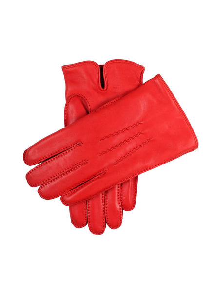 Men's Heritage Handsewn Three-Point Cashmere-Lined Leather Gloves