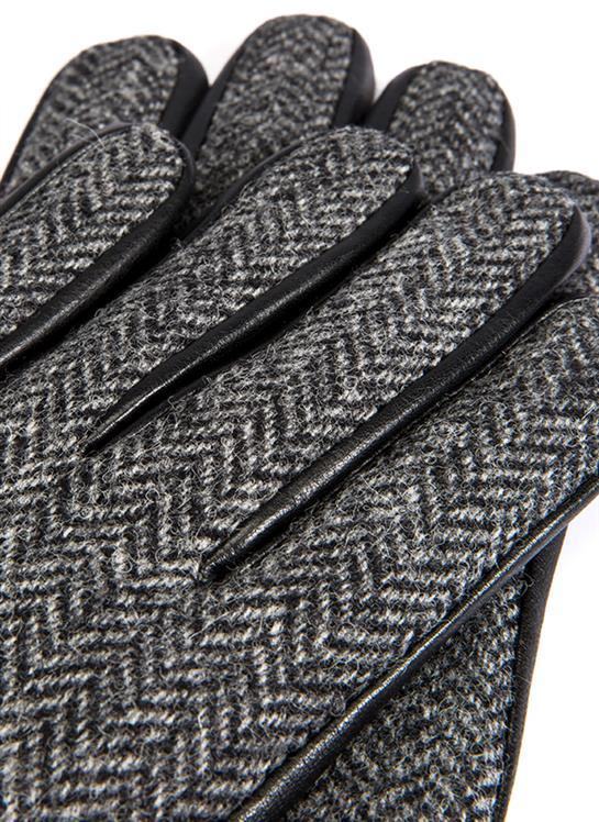 Muncaster, Men's Abraham Moon Tweed & Deerskin Leather Gloves