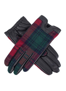 Women's Heritage Cashmere-Lined Tartan Leather Gloves