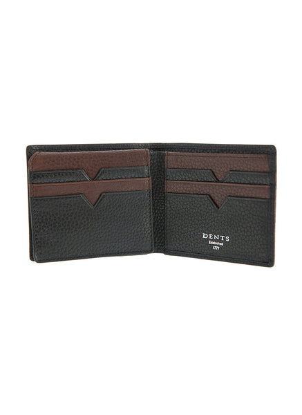 Men's Pebble Grain Leather Bifold Wallet with RFID Blocking and Window ...