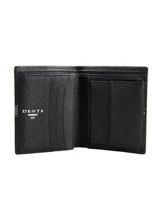 Men's Pebble Grain Leather Bifold Wallet with RFID Blocking and Coin P