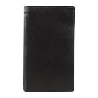Men's Smooth Nappa Leather Jacket Wallet with RFID Blocking and Window Pocket