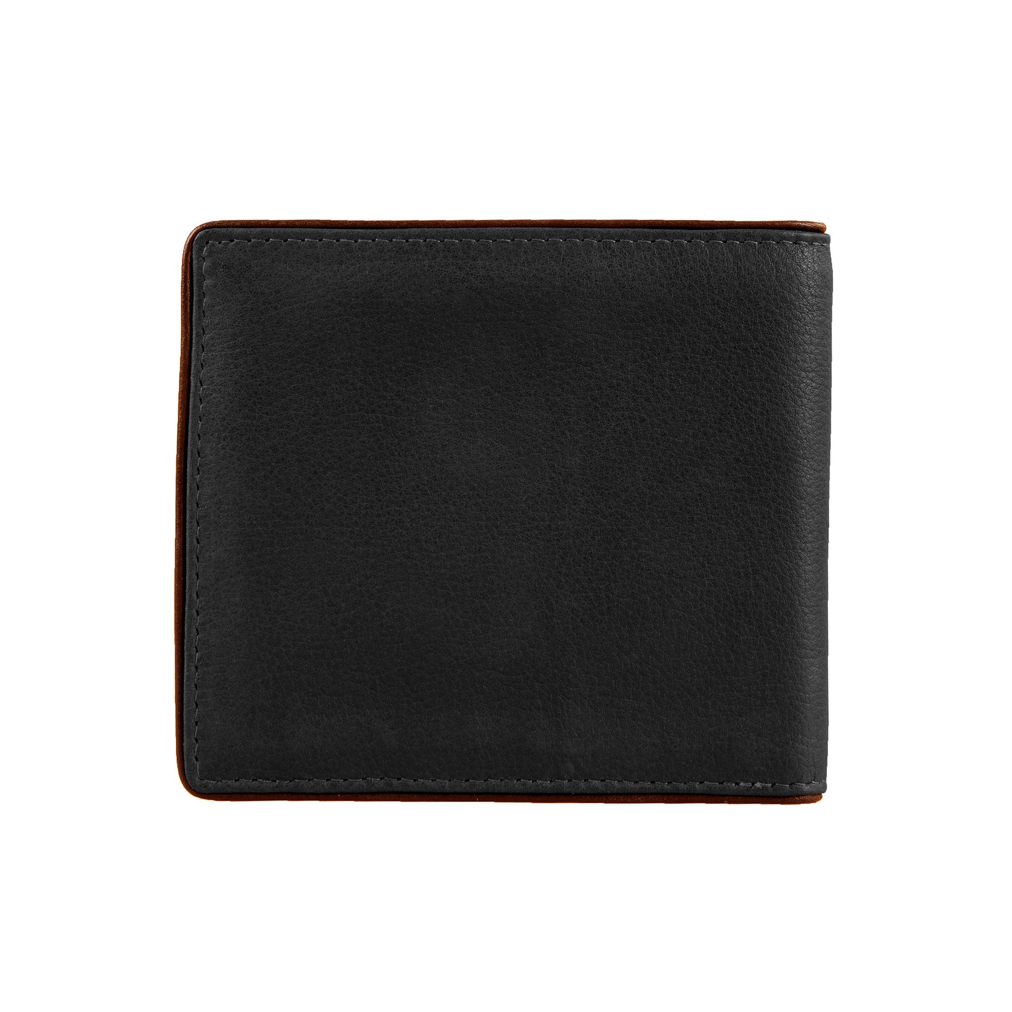 Leather men's wallet with coin purse, black | BRUCLE Versatile