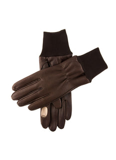 Mens brown right hand shooting gloves