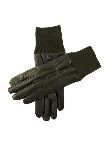 Women's Heritage Water-Resistant Half Fleece-Lined Left Hand Leather Shooting Gloves, Brown / 7