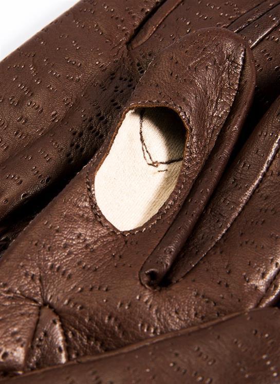 Men's Heritage Water-Resistant Fleece-Lined Left Hand Leather Shooting Gloves, Brown / 9.5