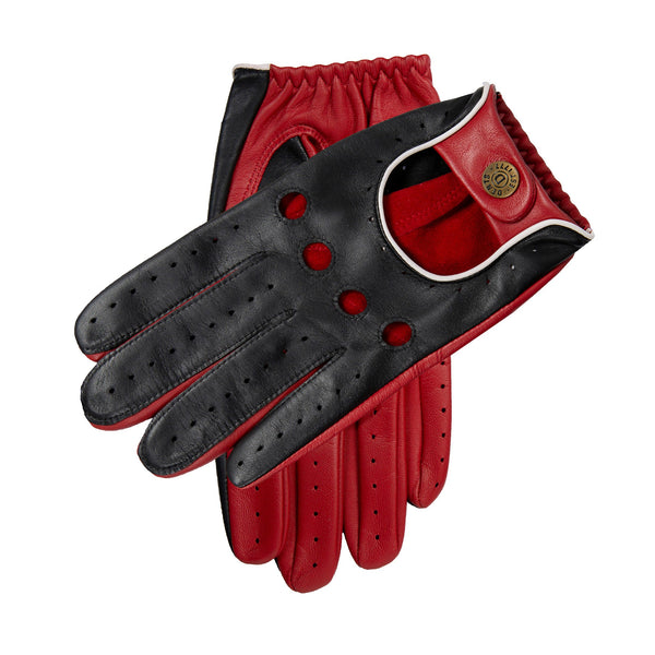 Men’s Touchscreen Three-Colour Leather Driving Gloves