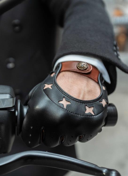 DENTS デンツ ドライビンググローブ SUITED RACER Black Griffin | The Suited Racer x Dents Two Colour Leather