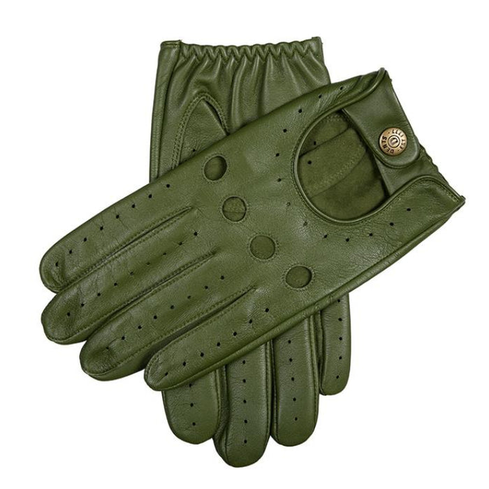 Guanti Da Guida Classici Dents In Pelle Di Pecora – Navy/Tan, Taglia Media (Delta Hairsheep) - 4