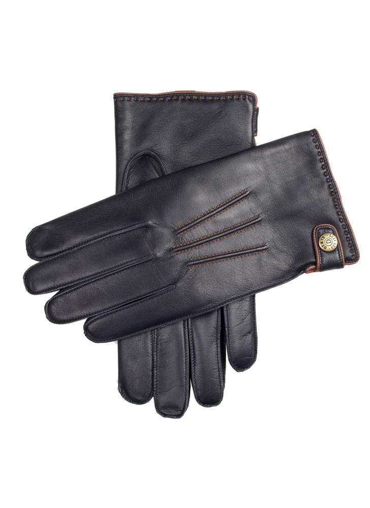 Leather gloves shop with lambswool lining