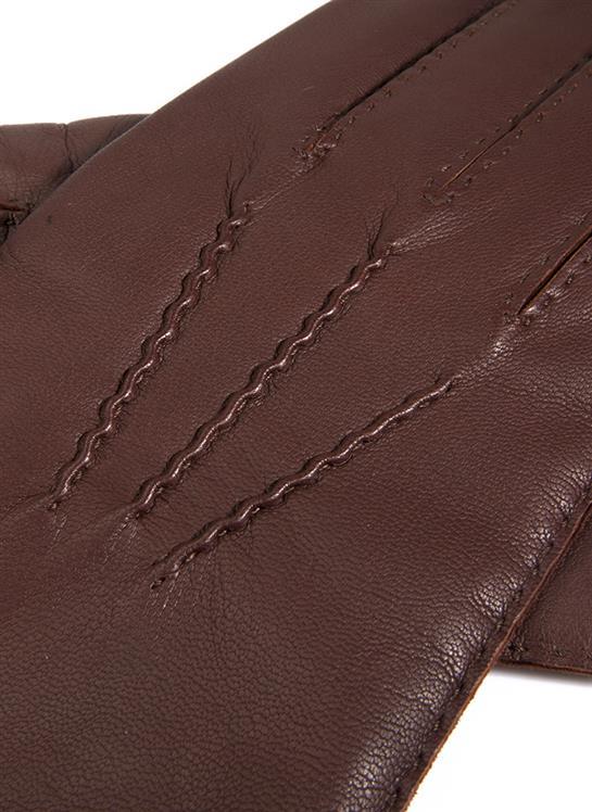 Dents Leather Cashmere-Lined Gloves - Black - 9.5