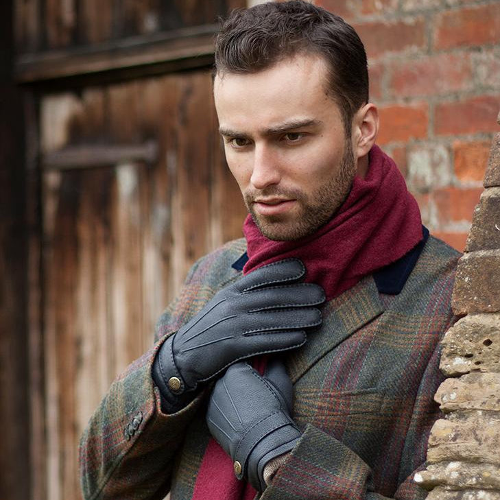 Gloucester | Men's Cashmere Lined Deerskin Leather Gloves | Dents Gloucester | Men's Cashmere Lined Deerskin Leather Gloves | Dents