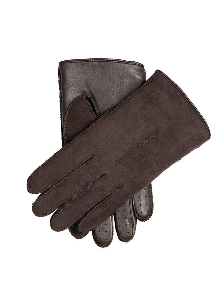 Men's Touchscreen Water-Resistant Suede Gloves