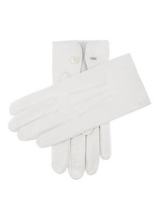Men's Three-Point Leather Ceremonial Gloves