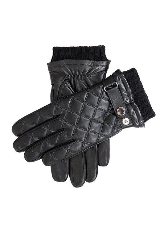 | Men's Wool Lined Quilted Leather Gloves Dents