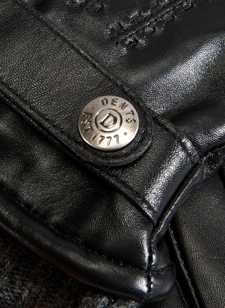 Westbury | Men's Warm Lined Touchscreen Leather Shorter Finger