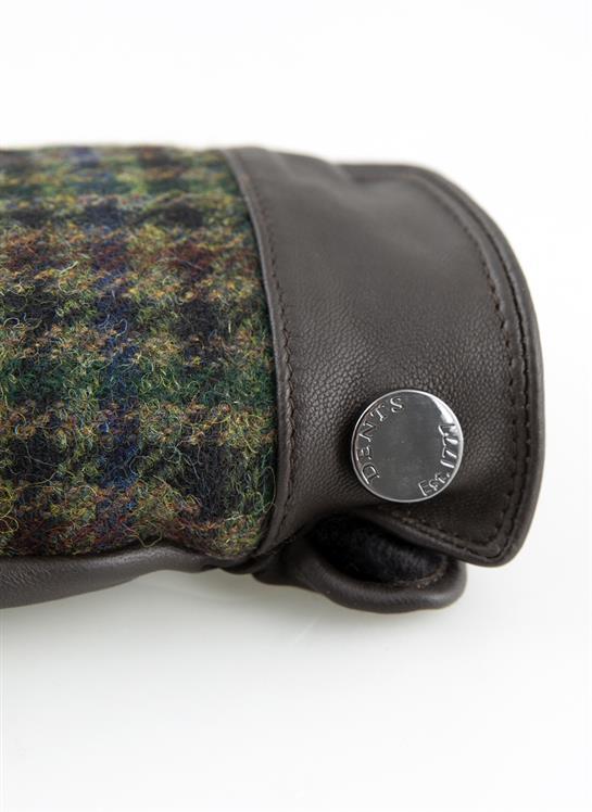 Muncaster, Men's Abraham Moon Tweed & Deerskin Leather Gloves