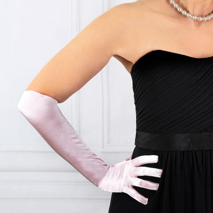Women's Long Above-Elbow Satin Gloves | Dents