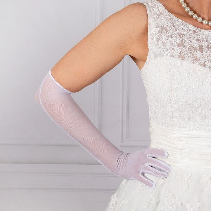 thumbnail image 2 of Luwint Sexy Extra Long Sheer Gloves For Women Girl Opera Halloween 2 of 14