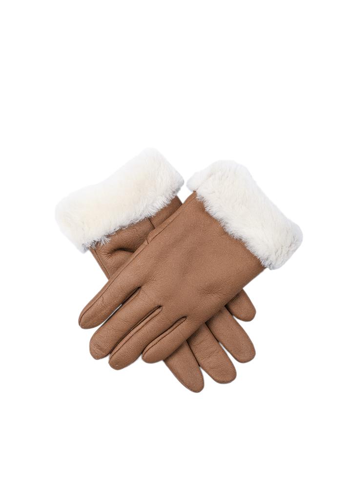 Women's Sheepskin GlovesCAMEL / S