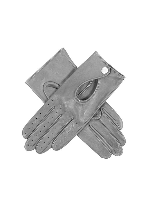 Women's Lined Leather Driving Gloves Dove Grey